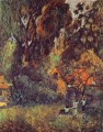 Cabañas bajo los árboles Postimpresionismo Primitivismo Paul Gauguin bosque bosque